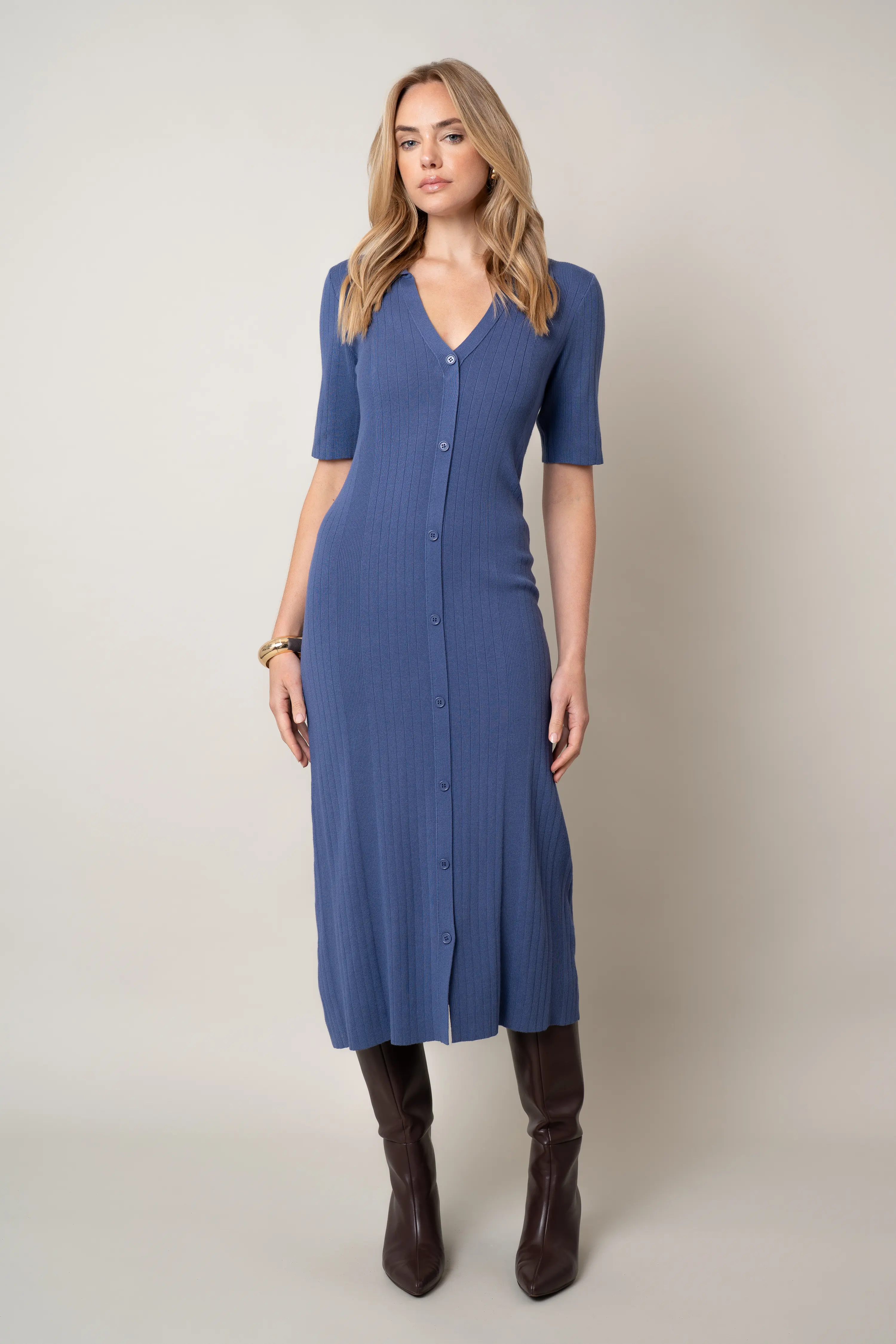 The Button-Front Polo Dress - Image 3