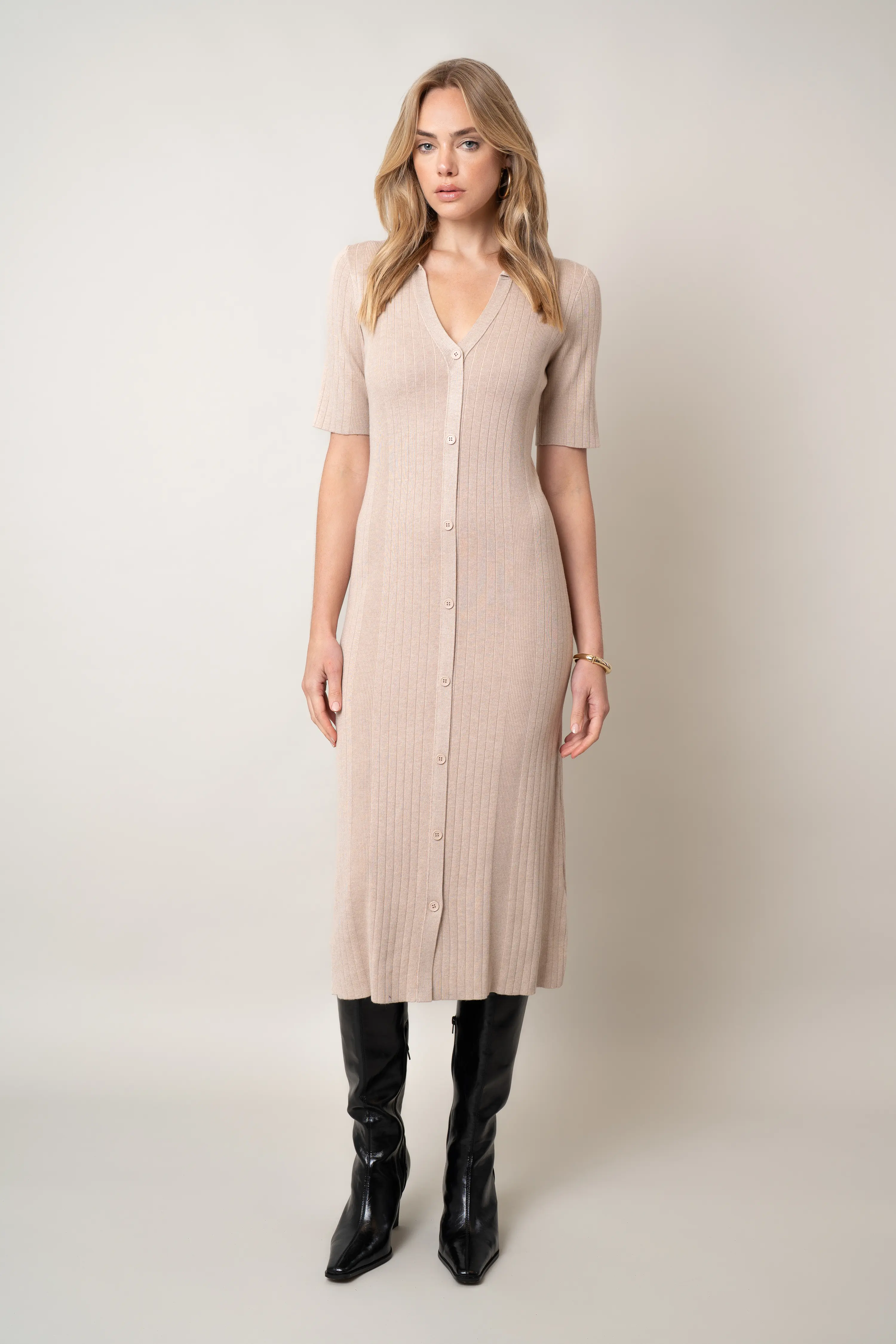 The Button-Front Polo Dress - Image 4