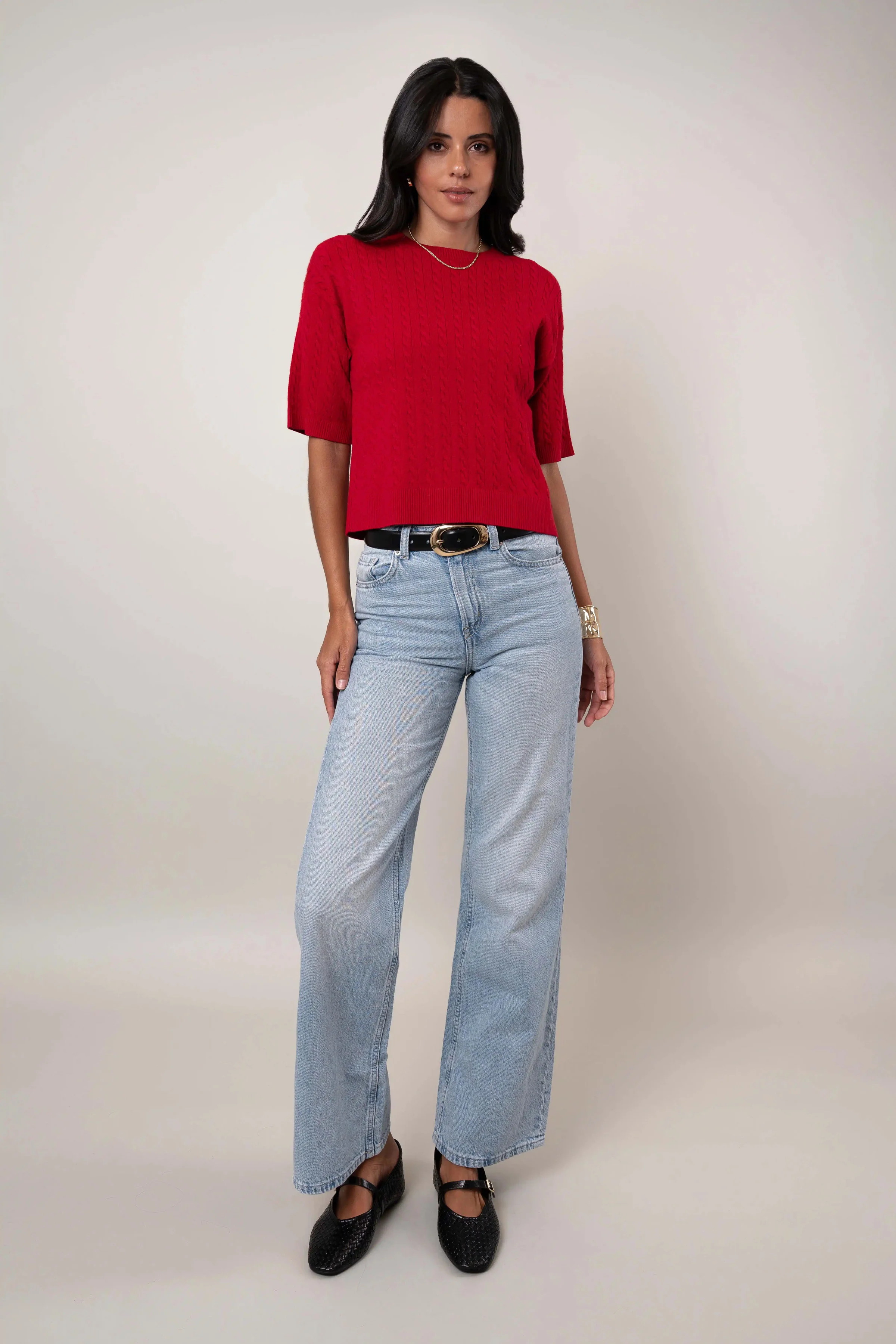 The Cable Knit Sweater Tee - Image 3