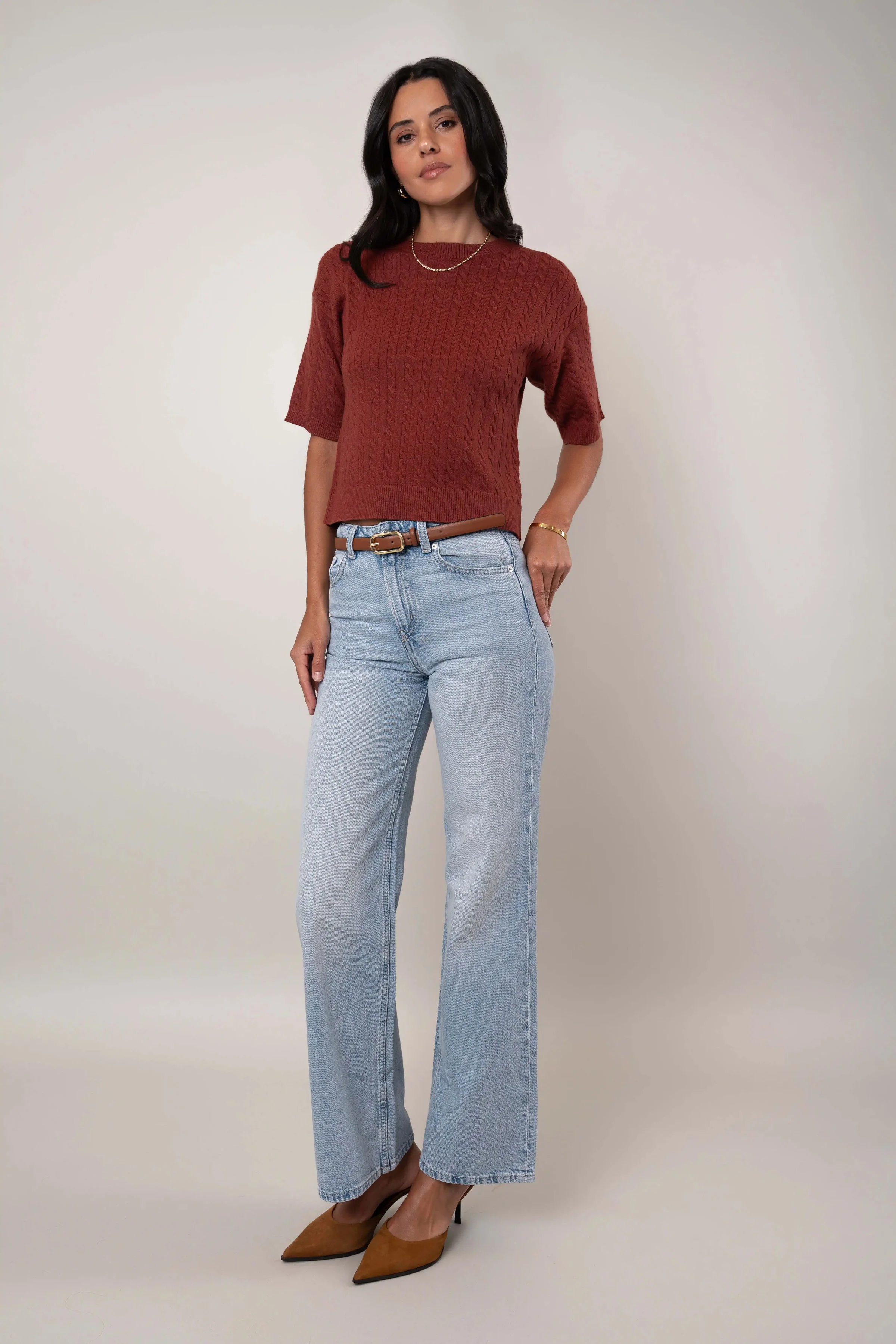 The Cable Knit Sweater Tee - Image 4
