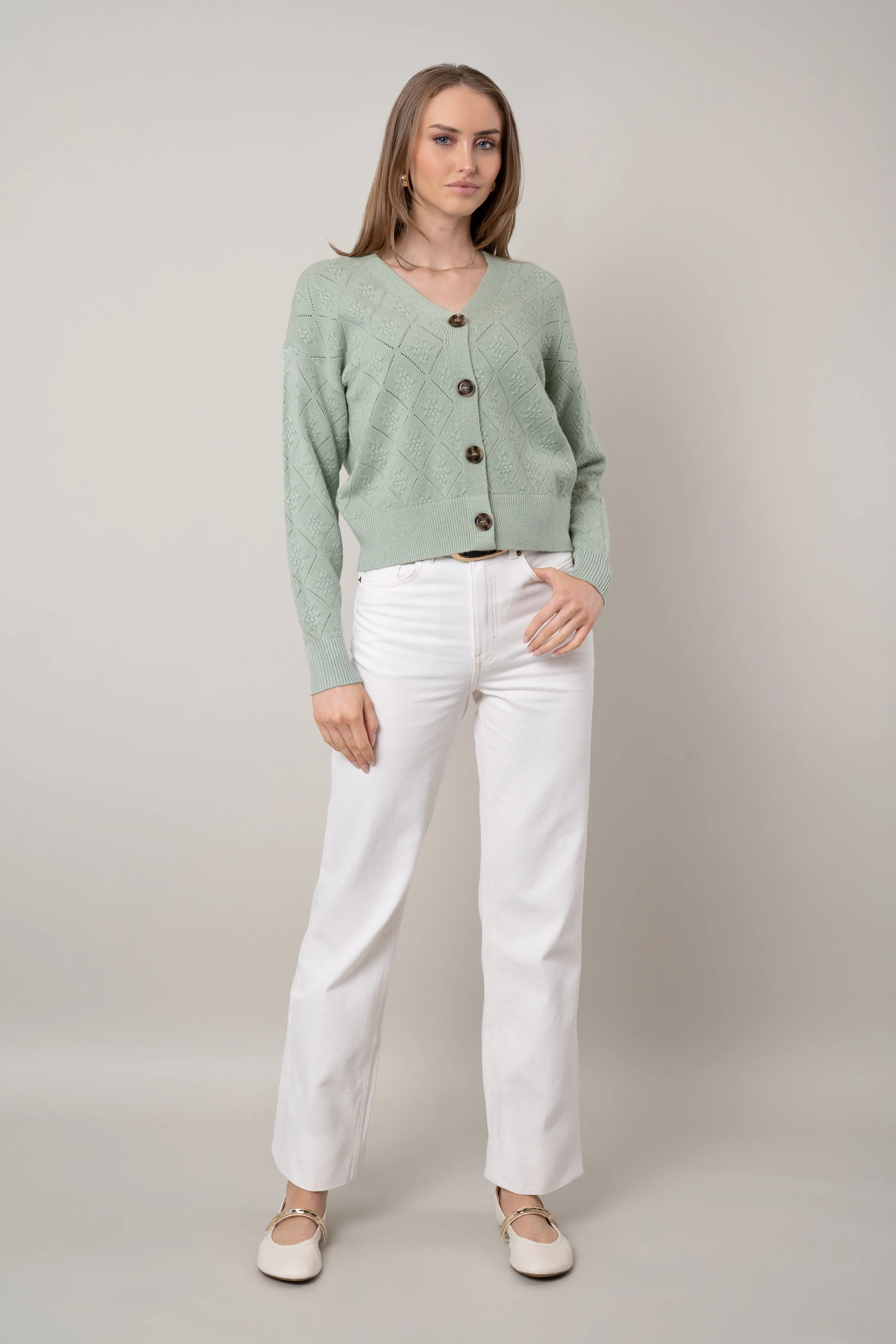 The Diamond Stitch Cardigan - Image 3