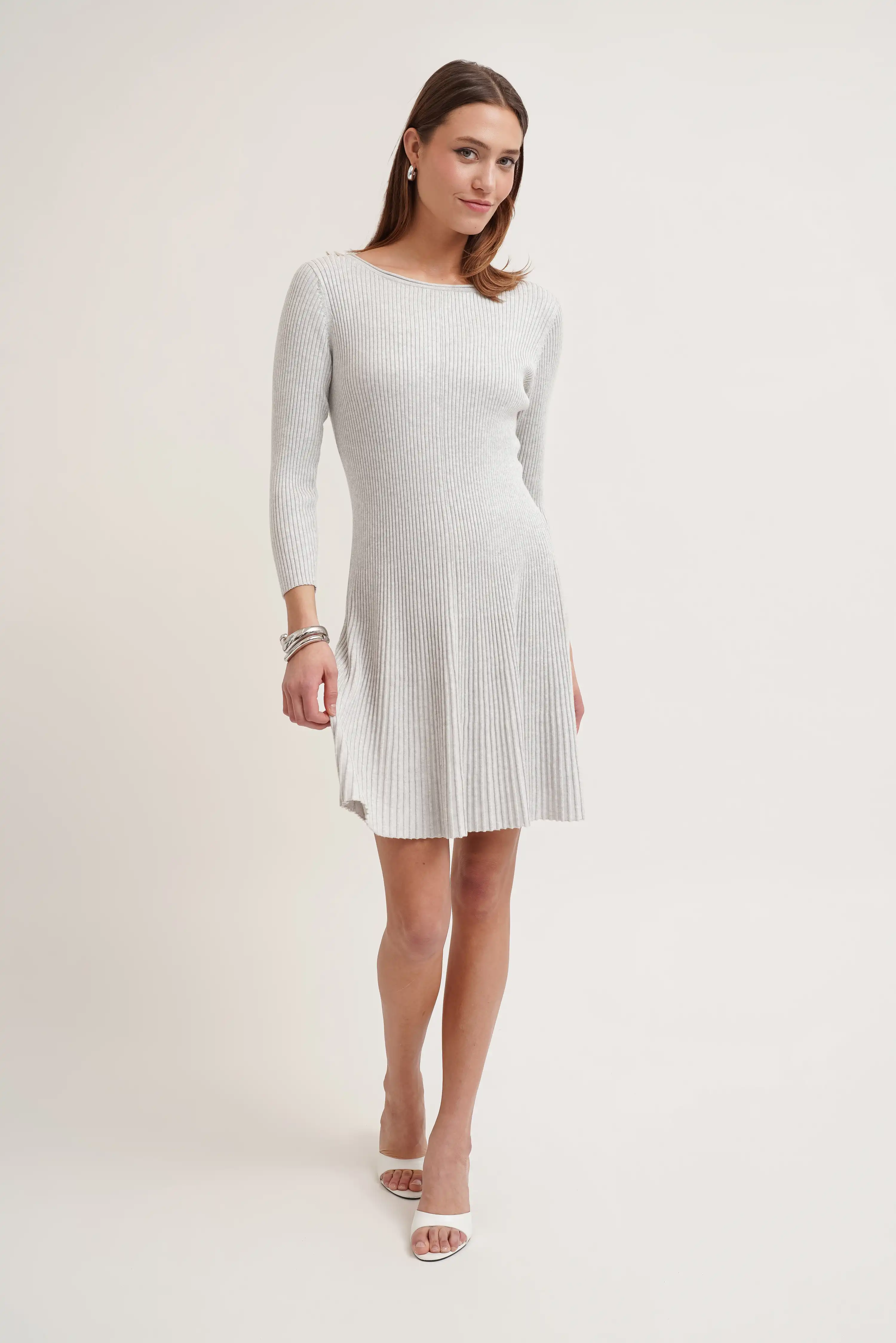 The Pleated Knit Dress - Image 5