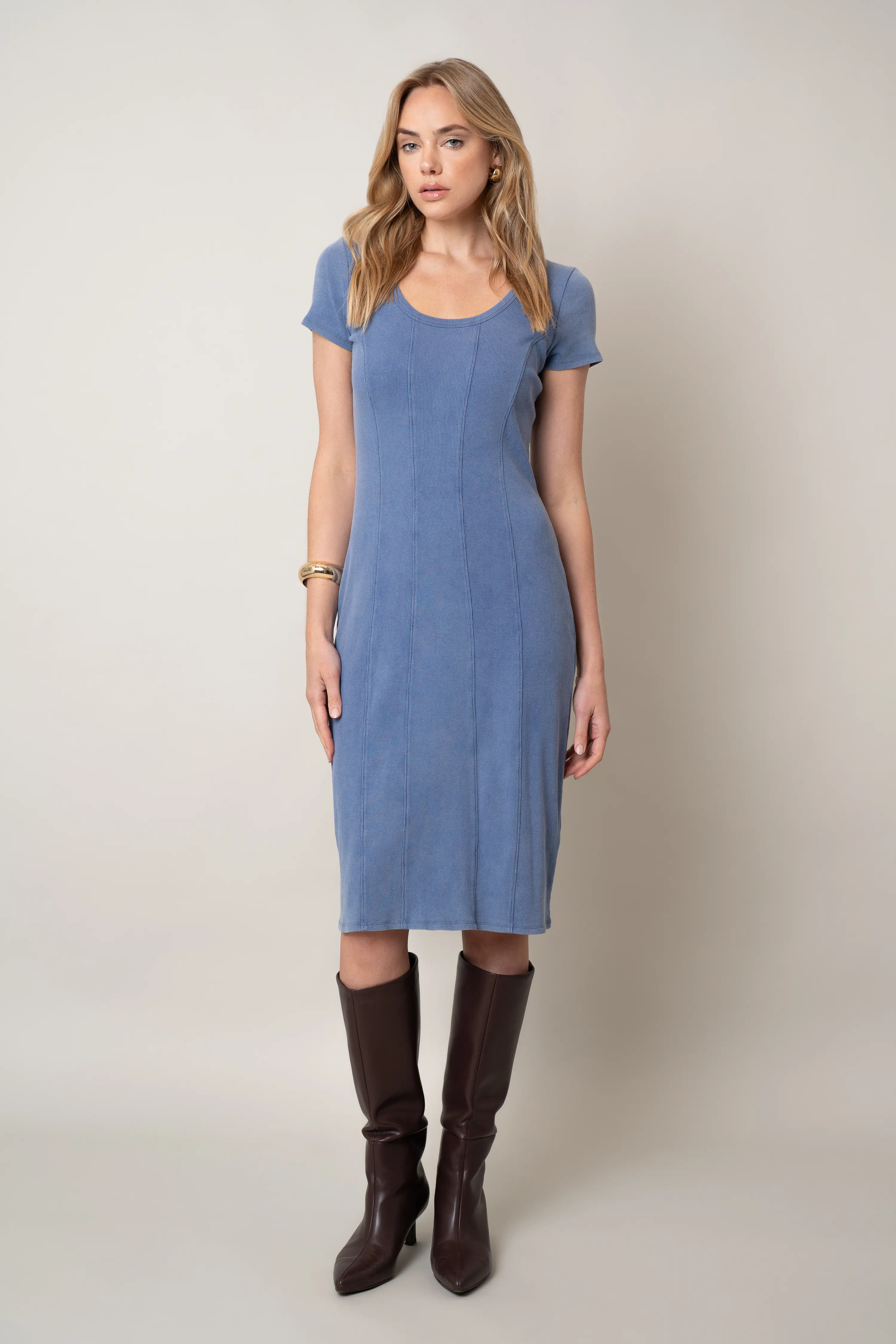 The Seam-Detail Knit Dress - Image 4