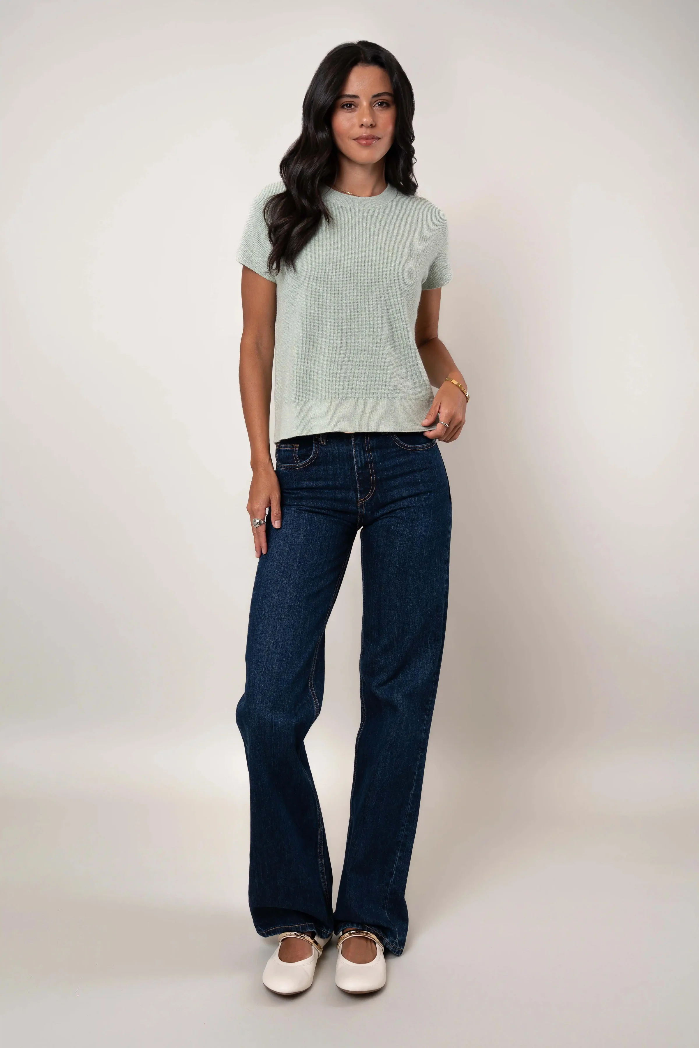 The Short Sleeve Seed Stitch Sweater - Image 3