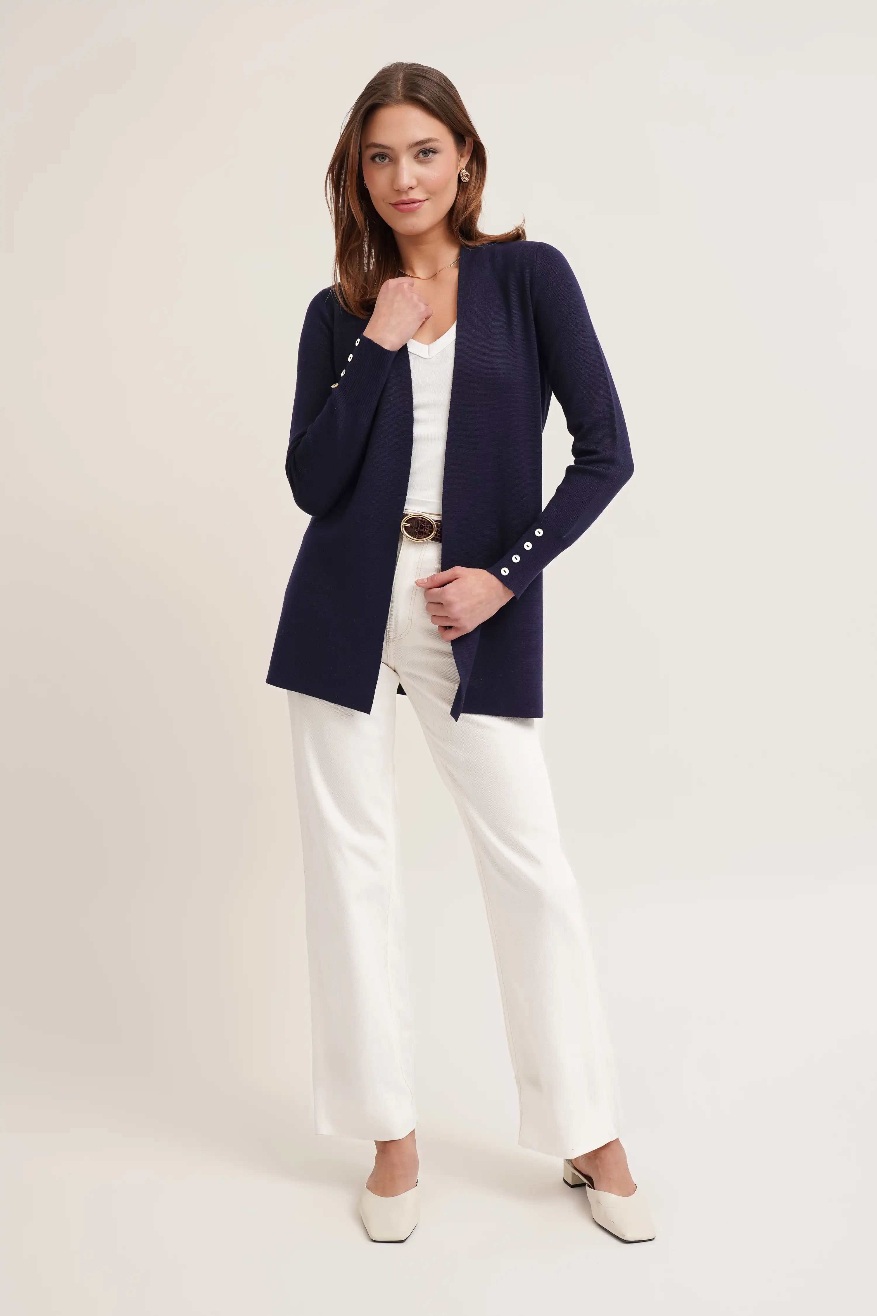 The Clean Line Open Cardigan - Image 3
