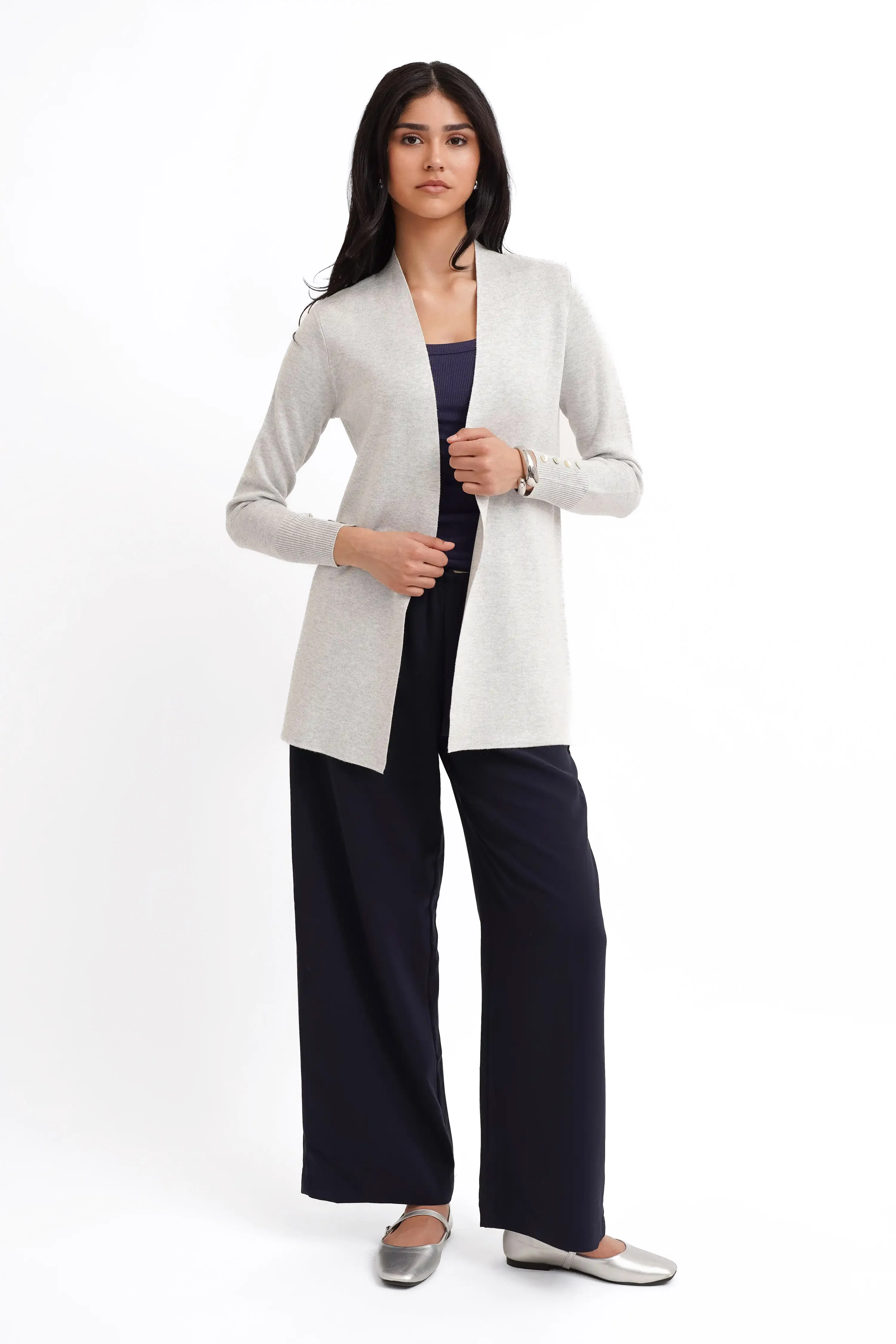 The Clean Line Open Cardigan - Image 4