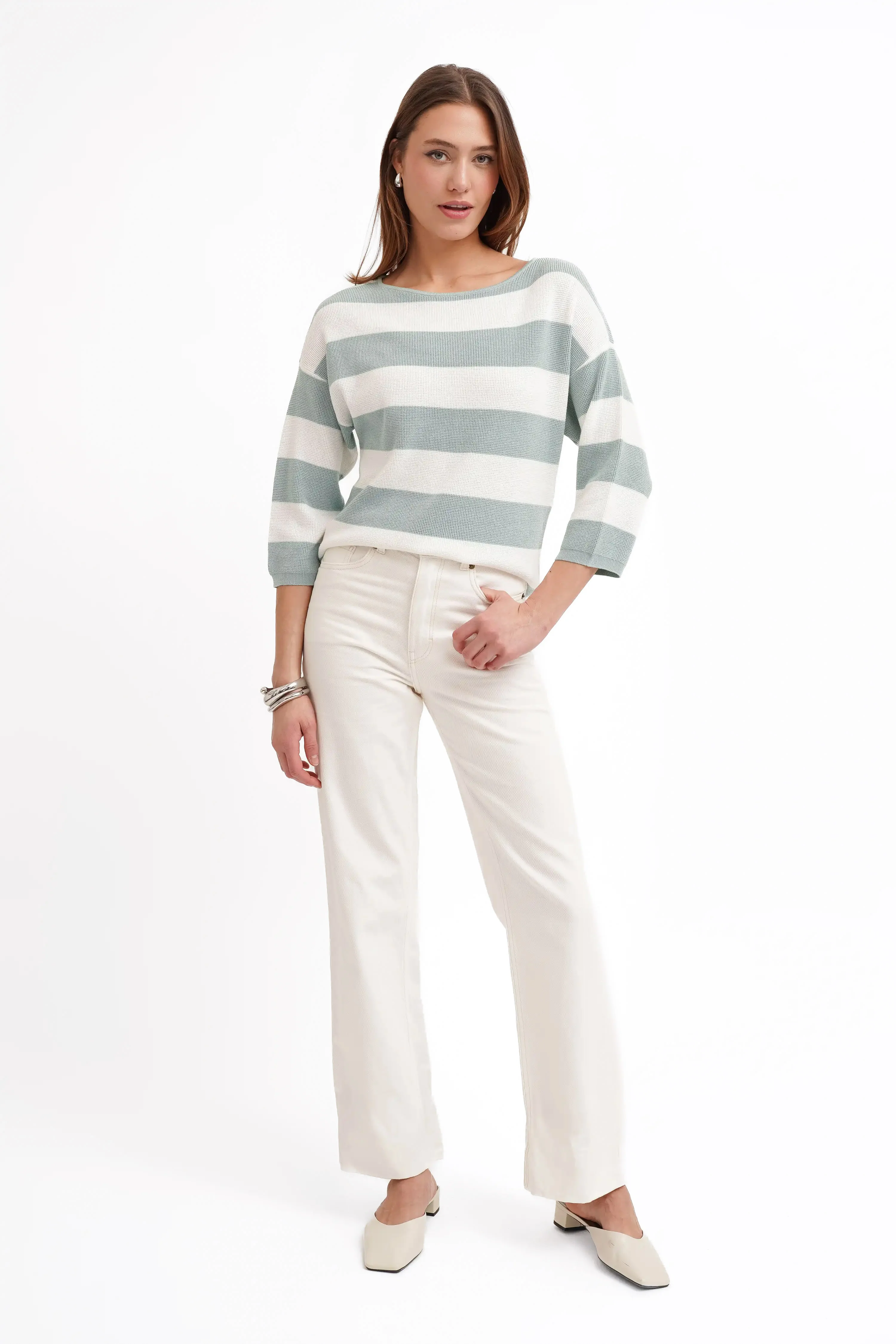 The Coastal Stripe Dolman - Image 4