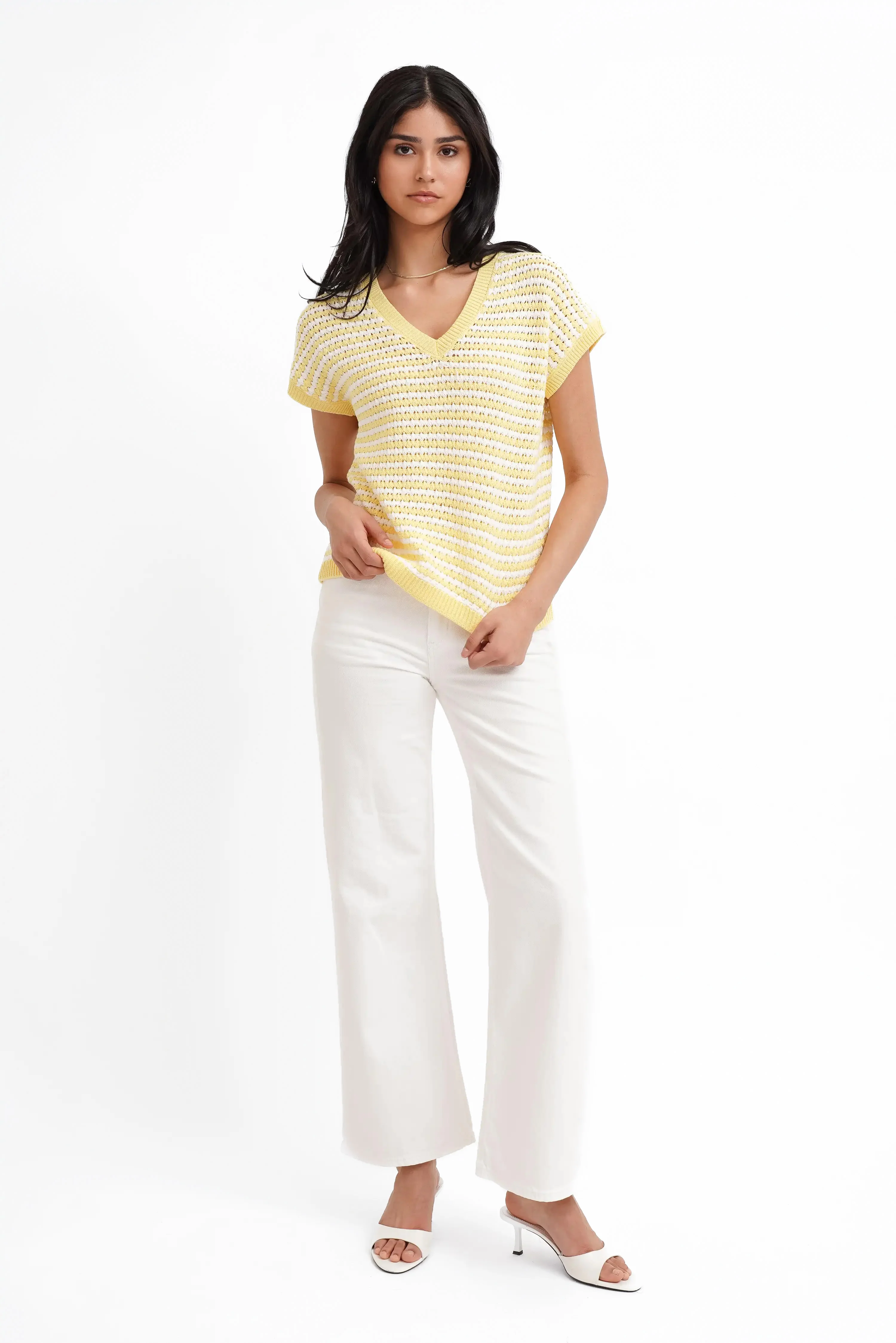 The Easy Stripe Knit Tee - Image 3