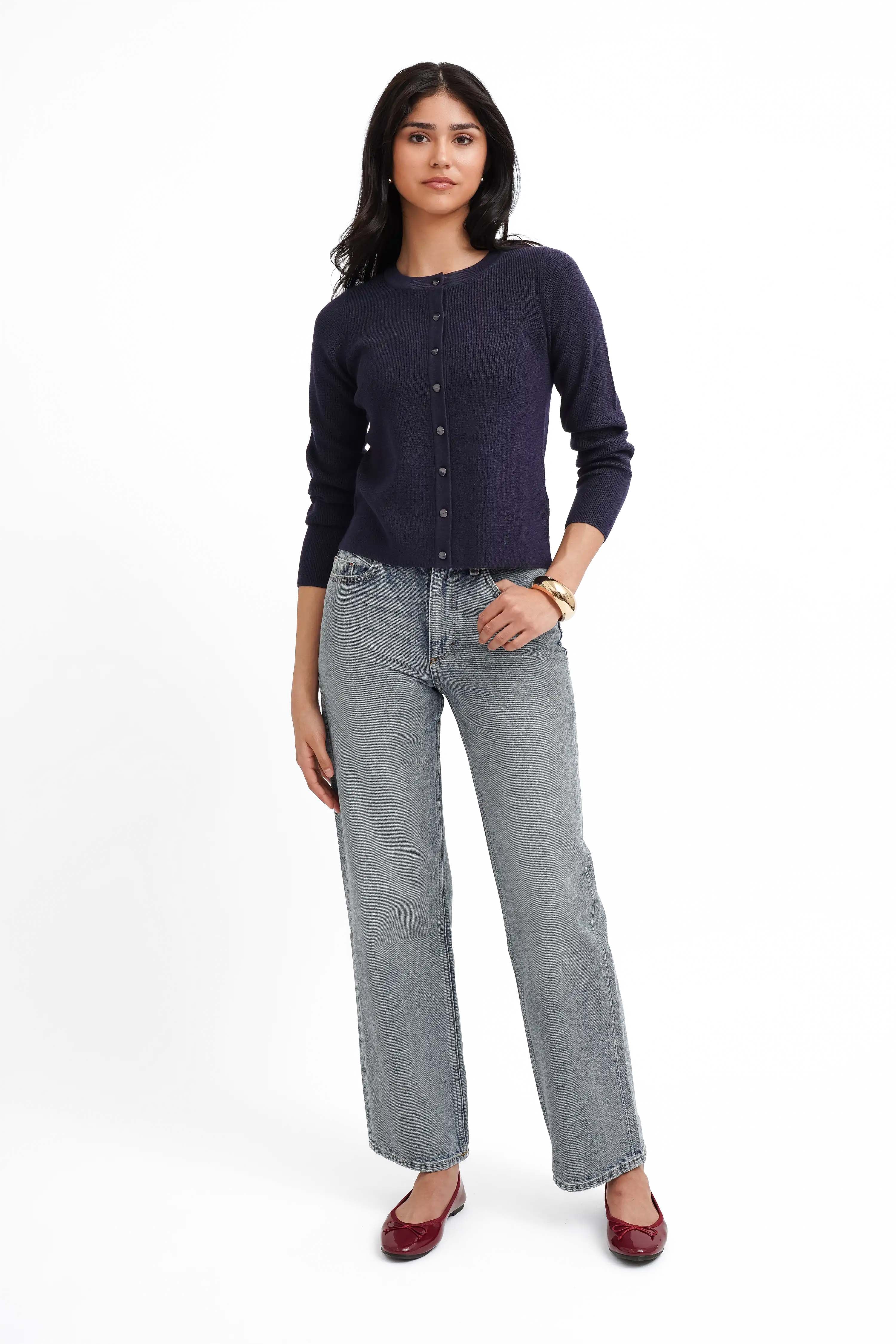 The Everyday Button Cardigan - Image 3
