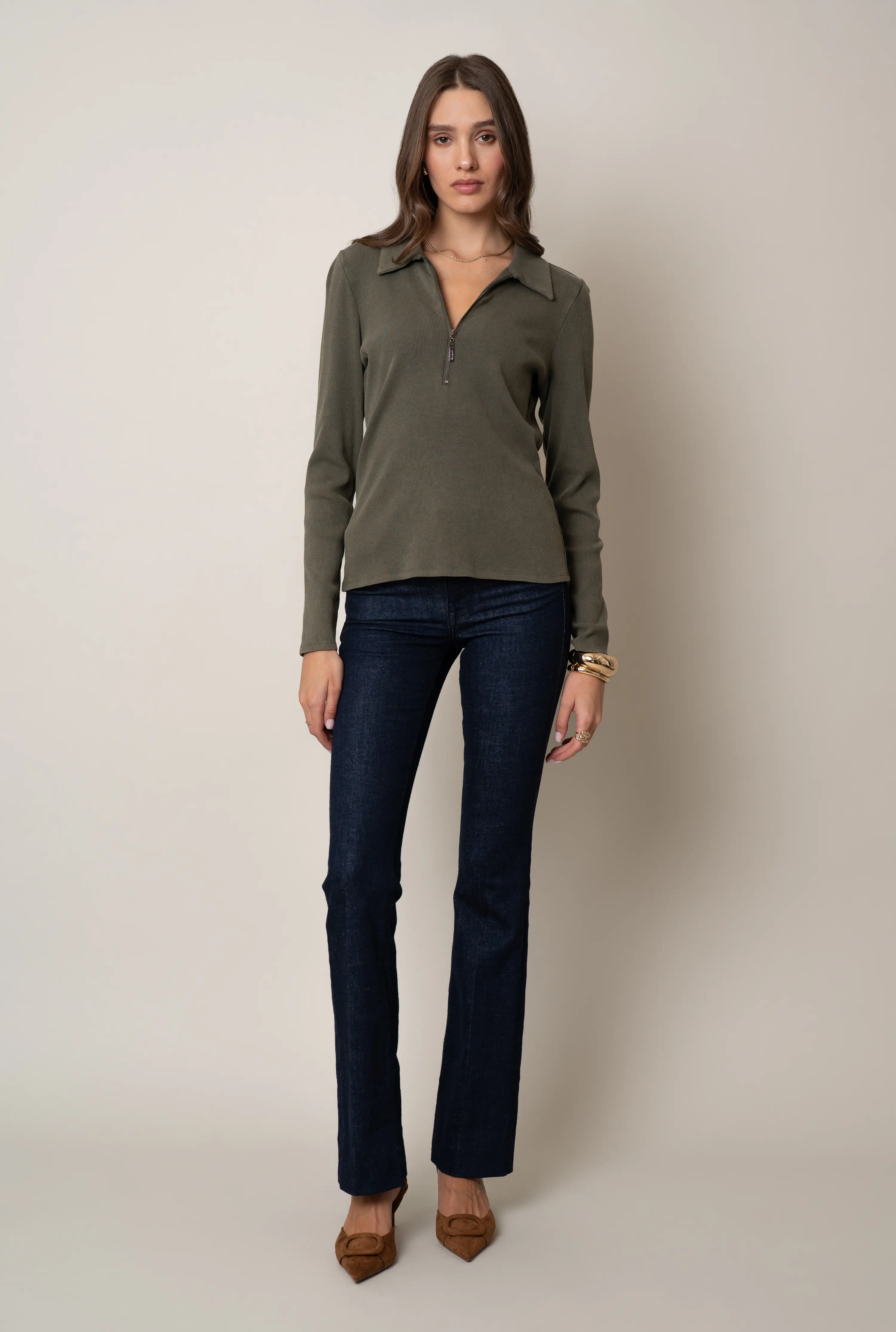 The Half-Zip Collared Knit