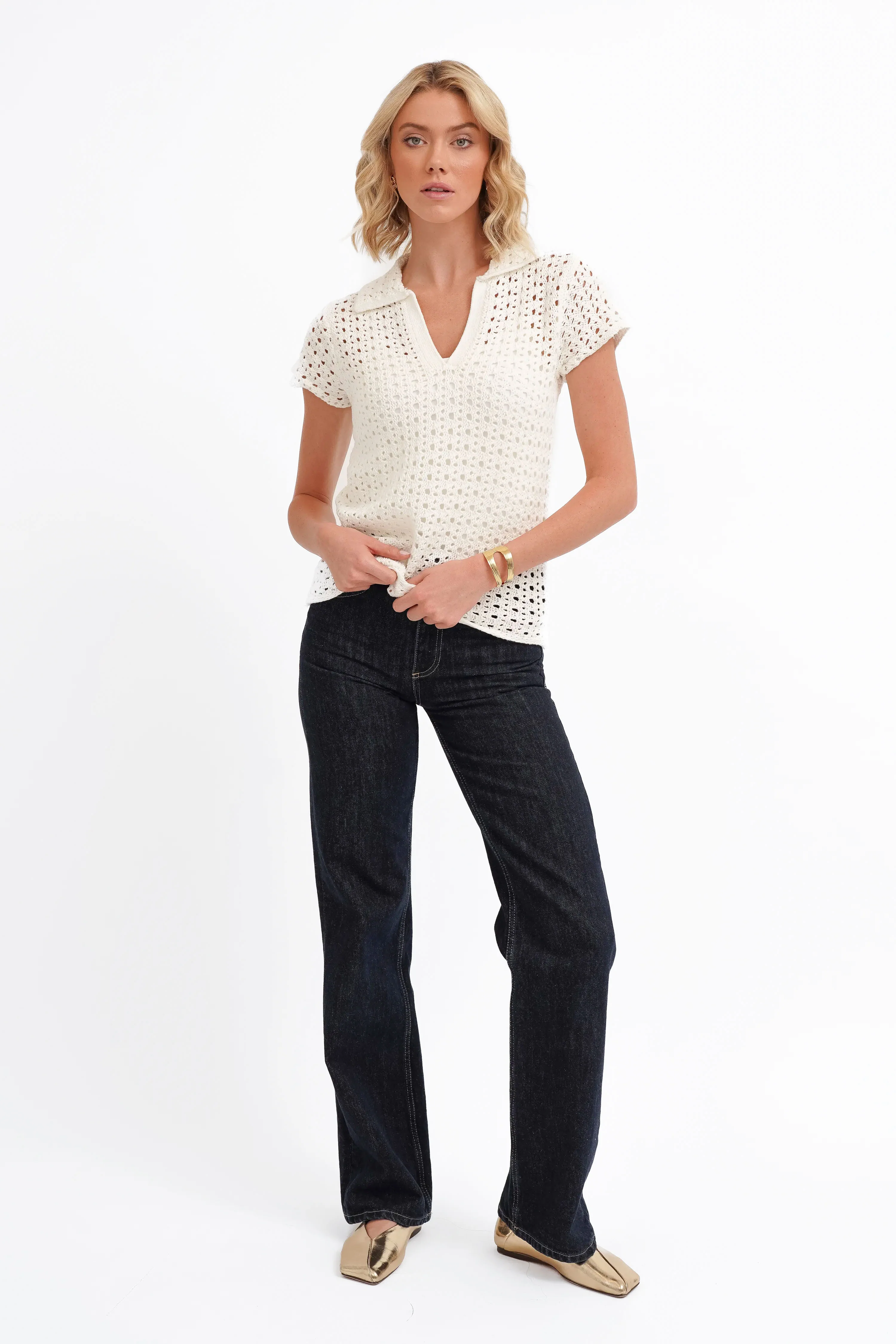 The Open Stitch Polo Knit - Image 4