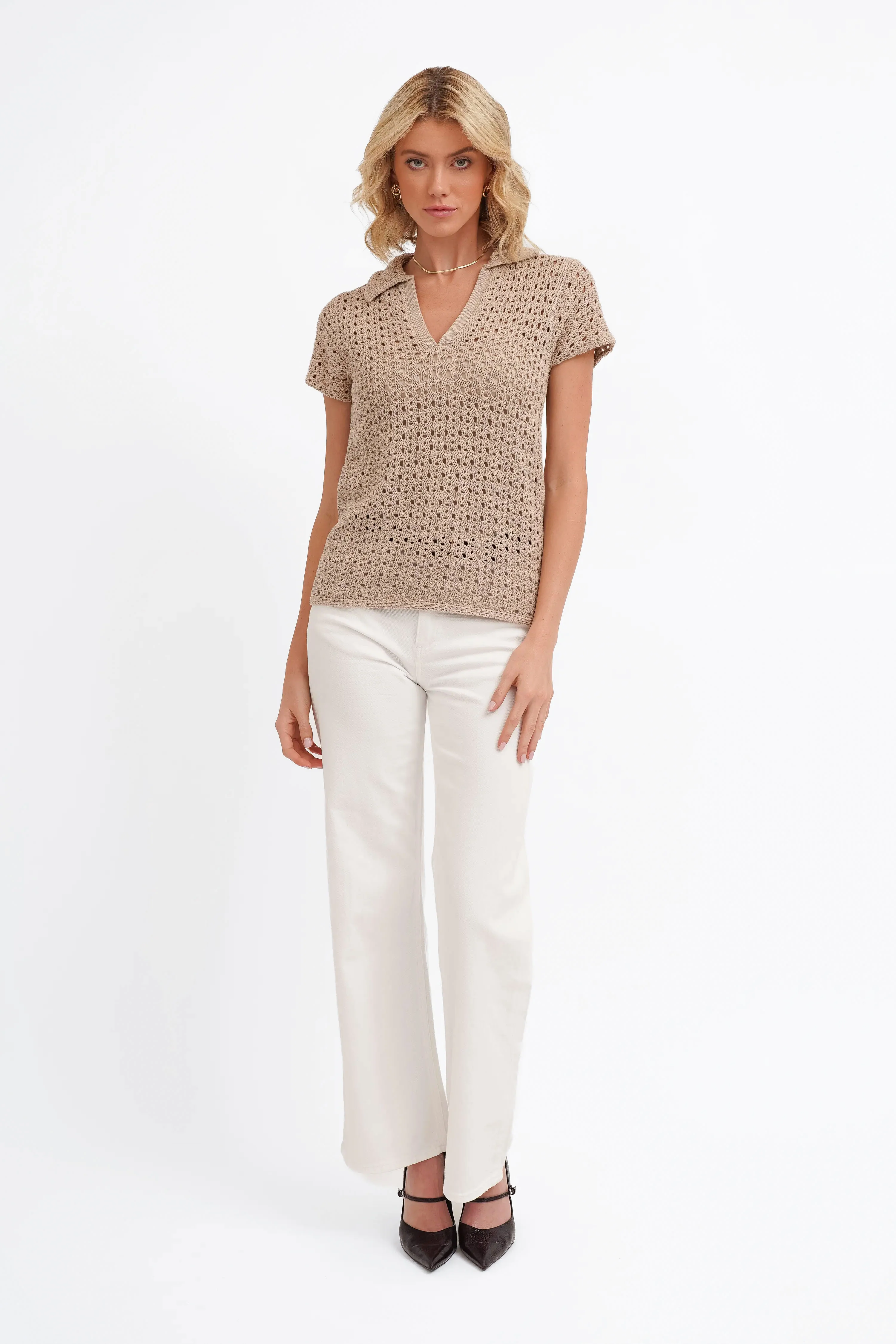 The Open Stitch Polo Knit - Image 6