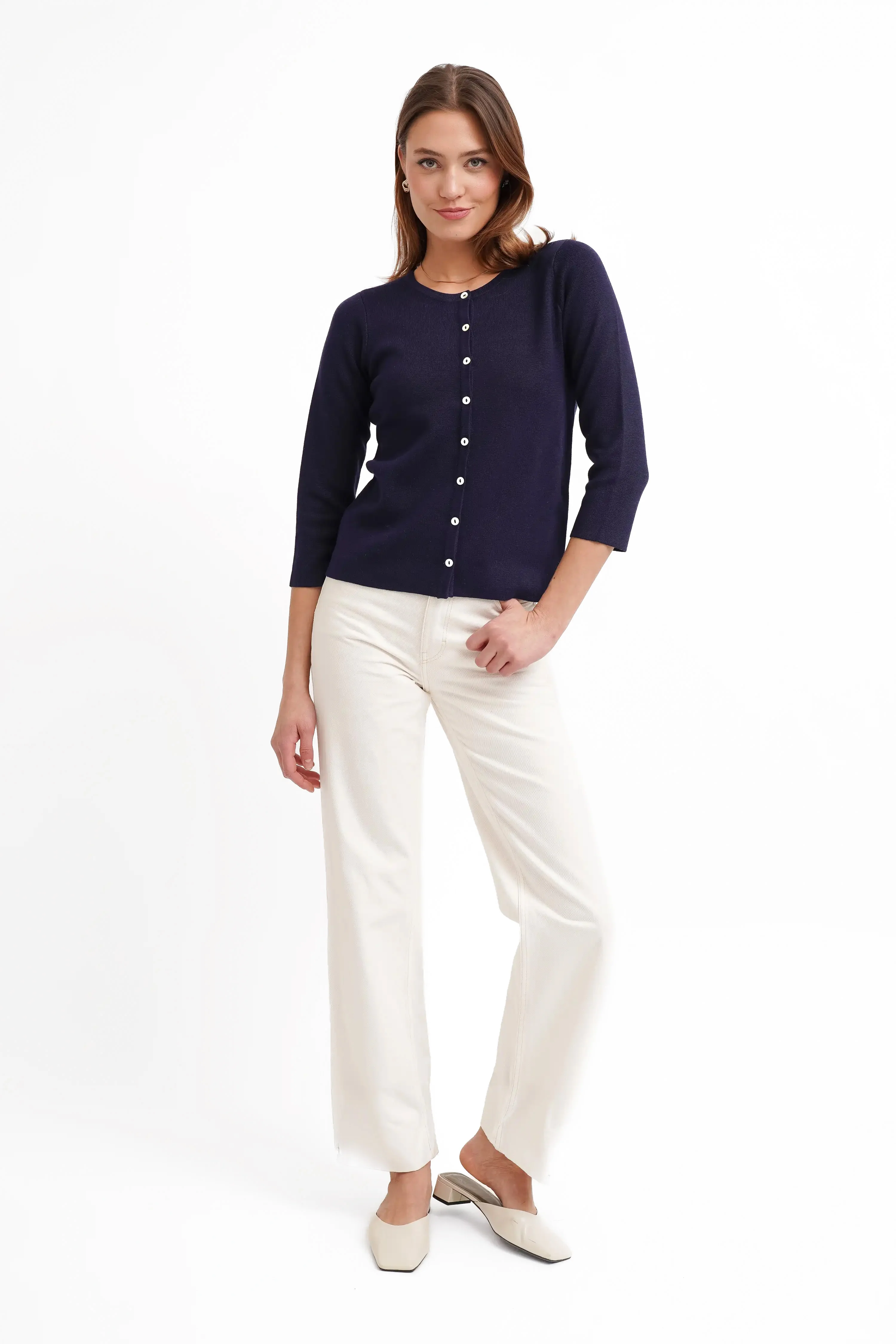 The Refined Button Cardigan - Image 4