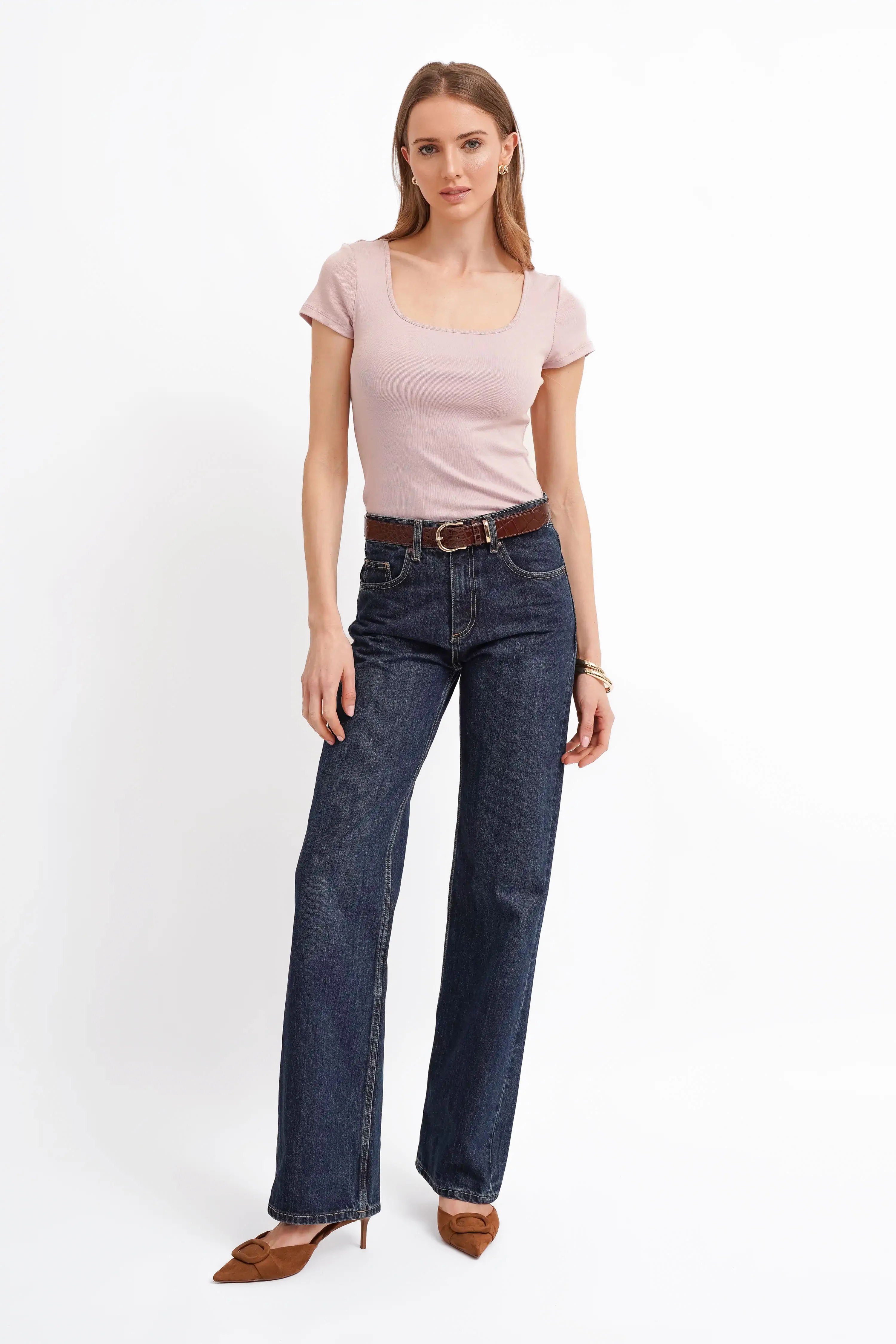 The Sculpted Scoop Neck Tee - Image 5