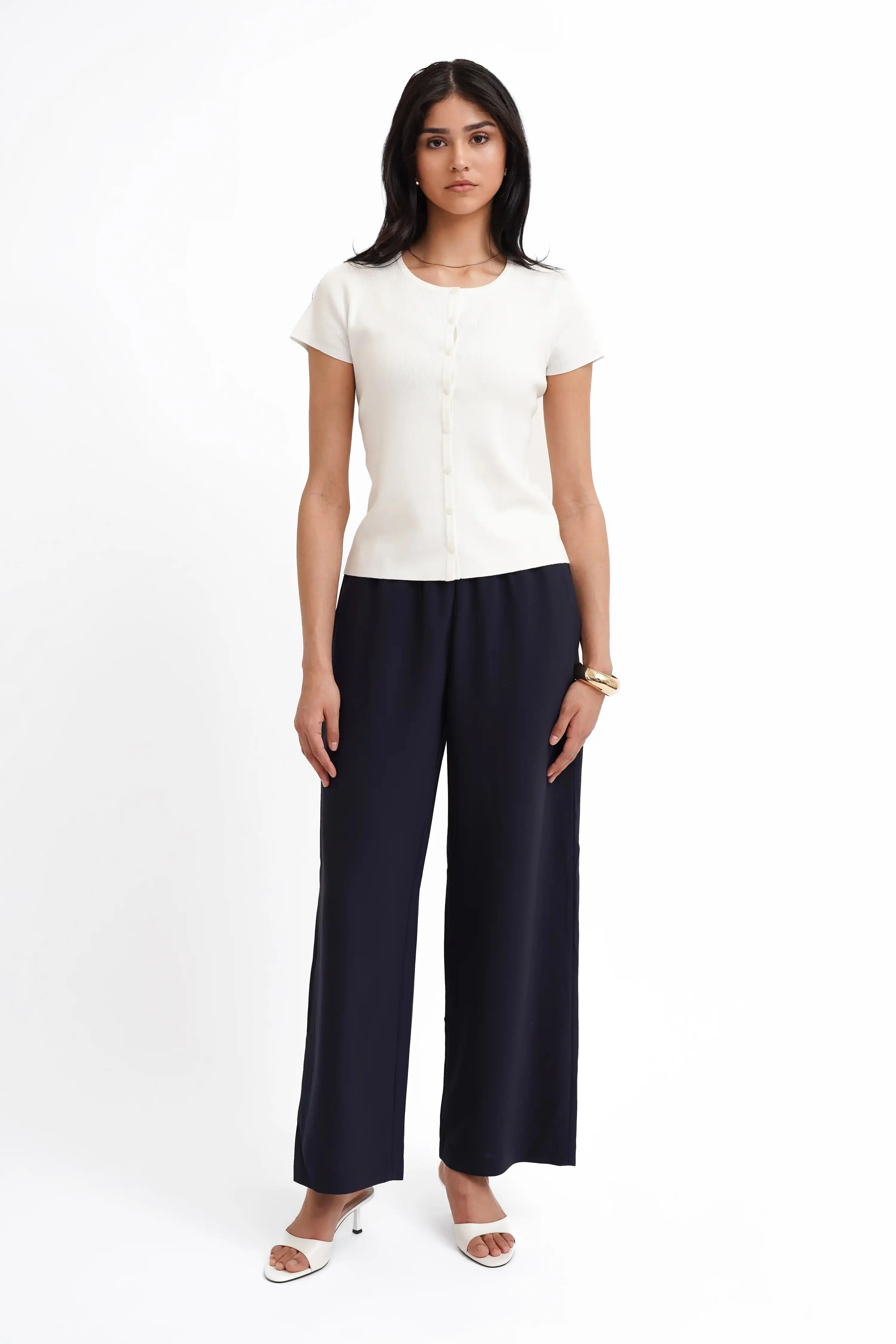The Slim Button Knit Tee - Image 2