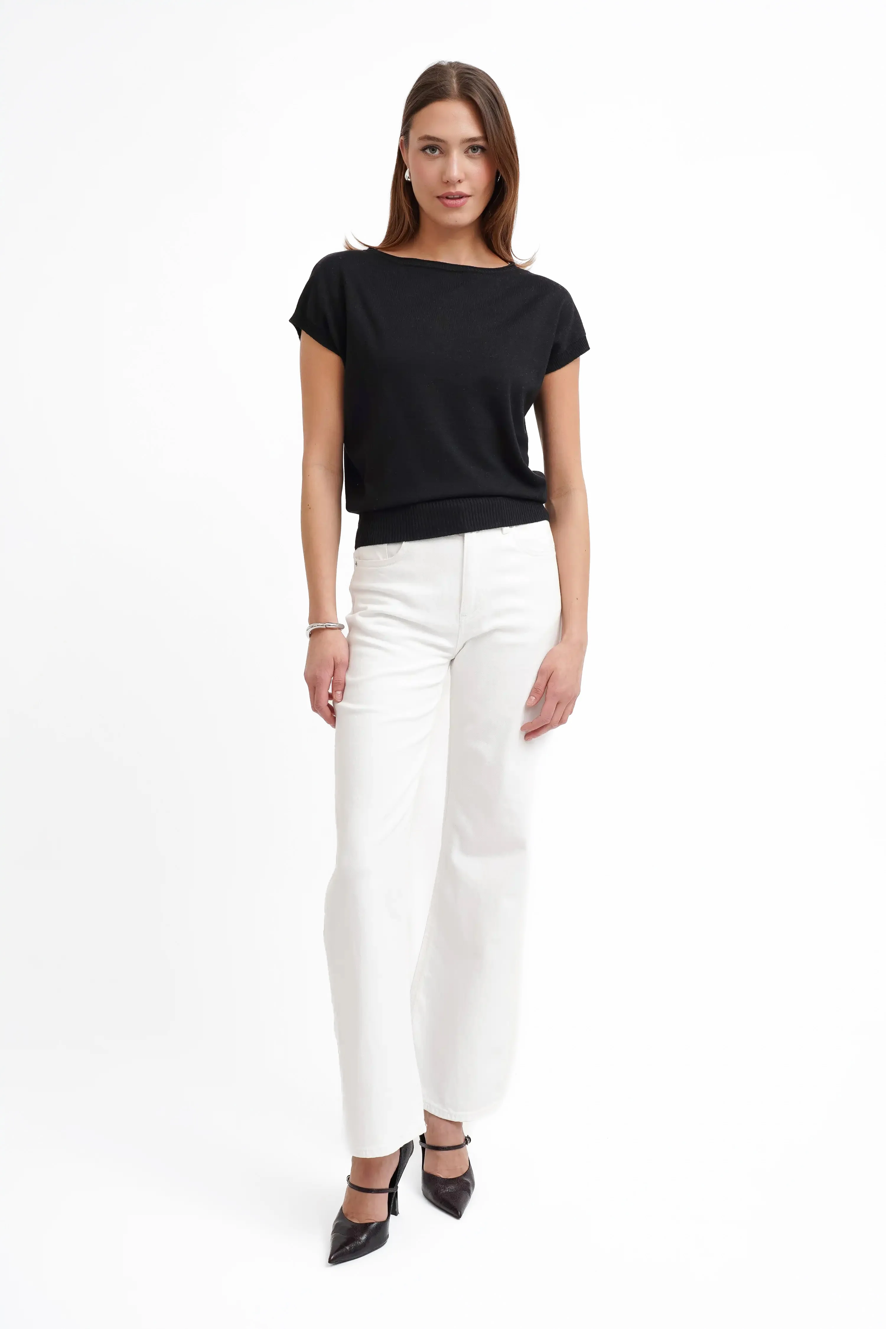 The Soft Drape Knit Tee - Image 3