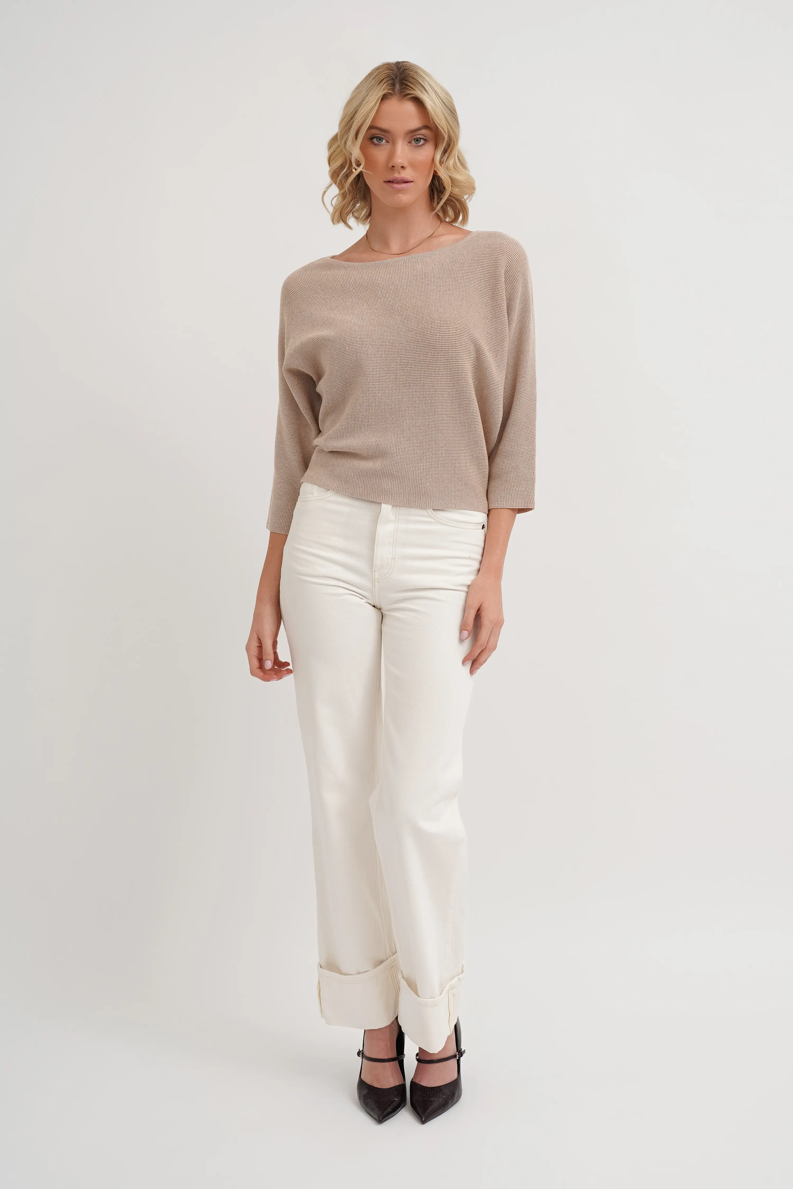 The Soft Horizon Dolman Knit - Image 3