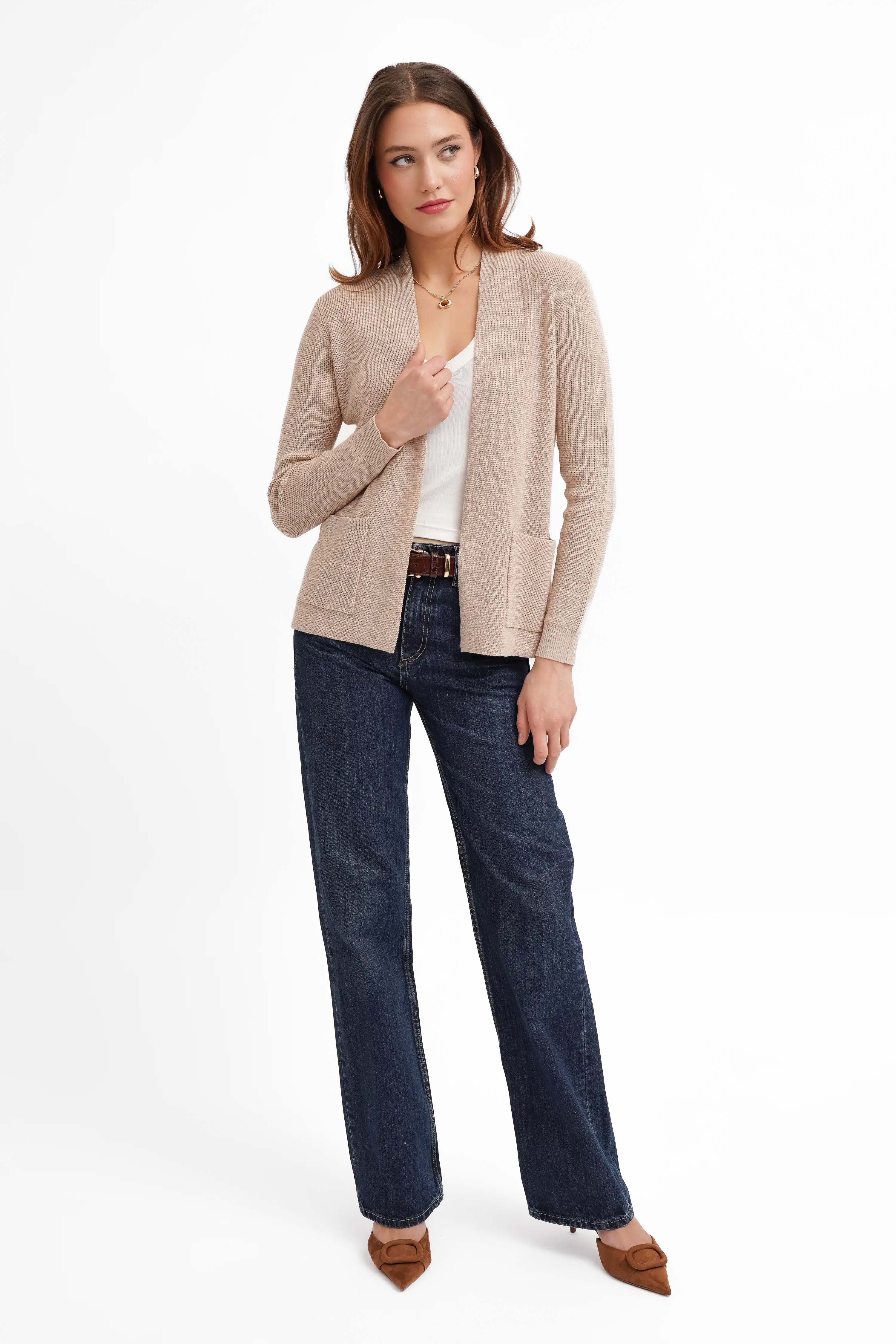 The Soft Structure Pocket Open Cardigan - Image 4