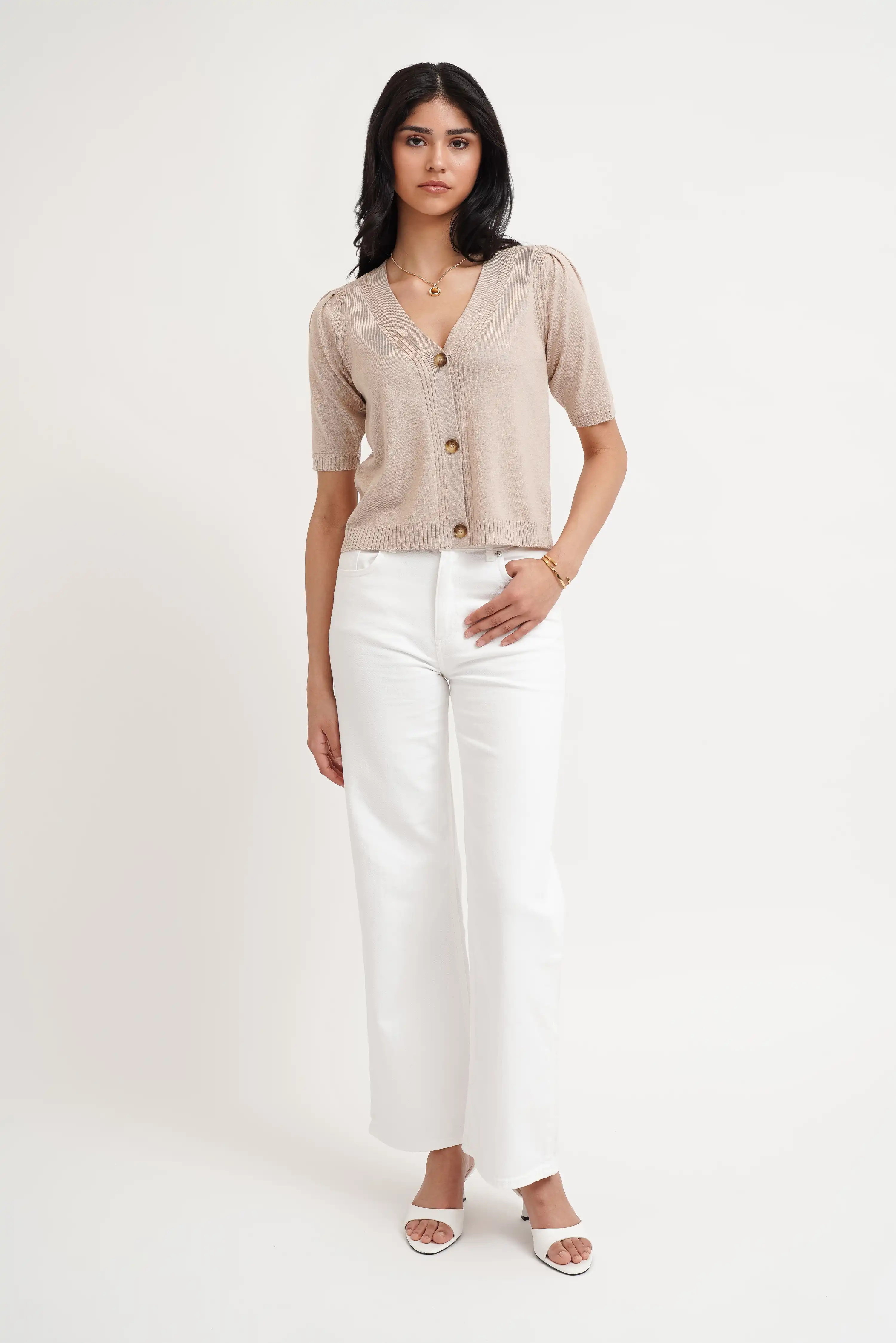 The Softline V-Neck Cardigan - Image 3