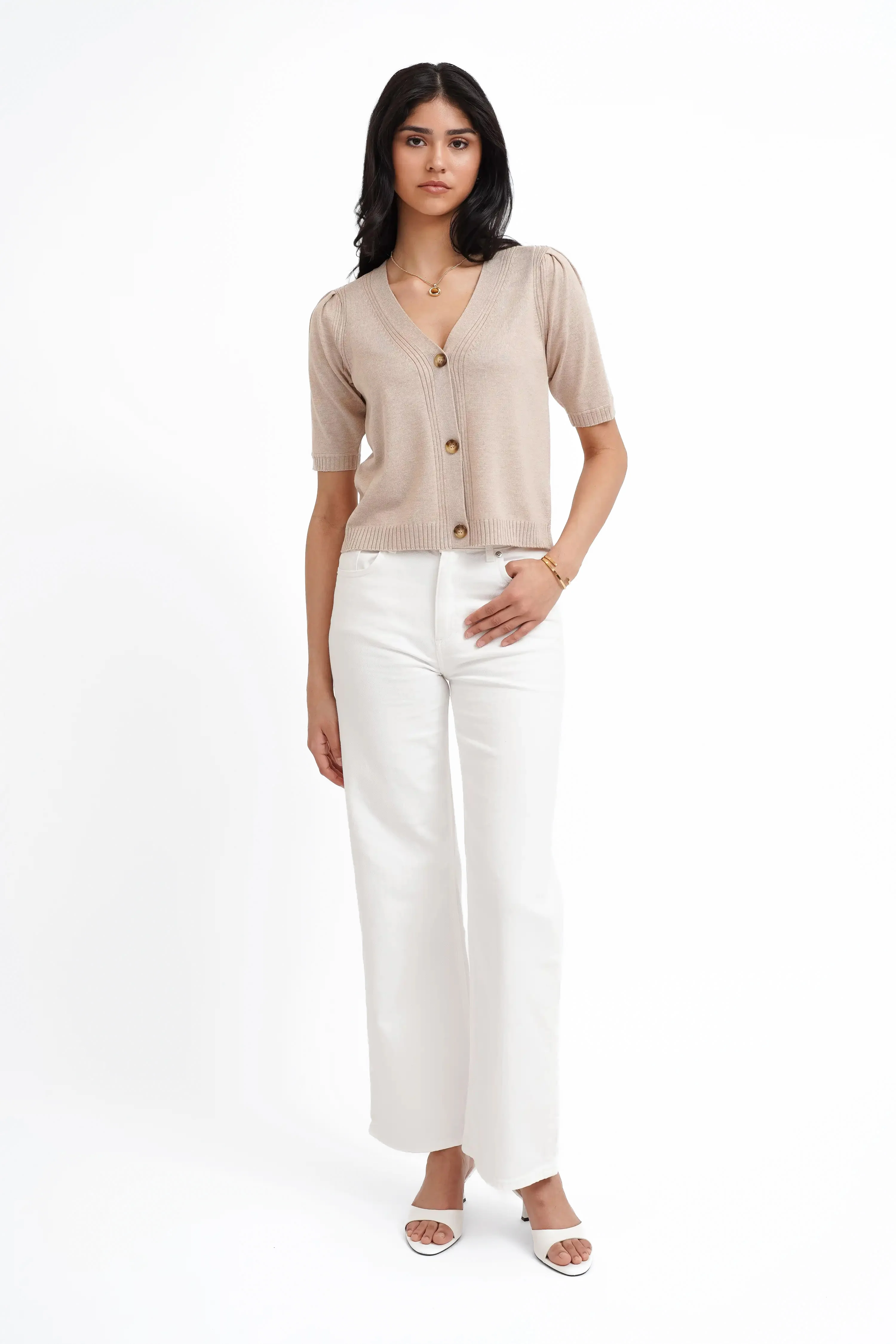 The Softline V-Neck Cardigan - Image 7