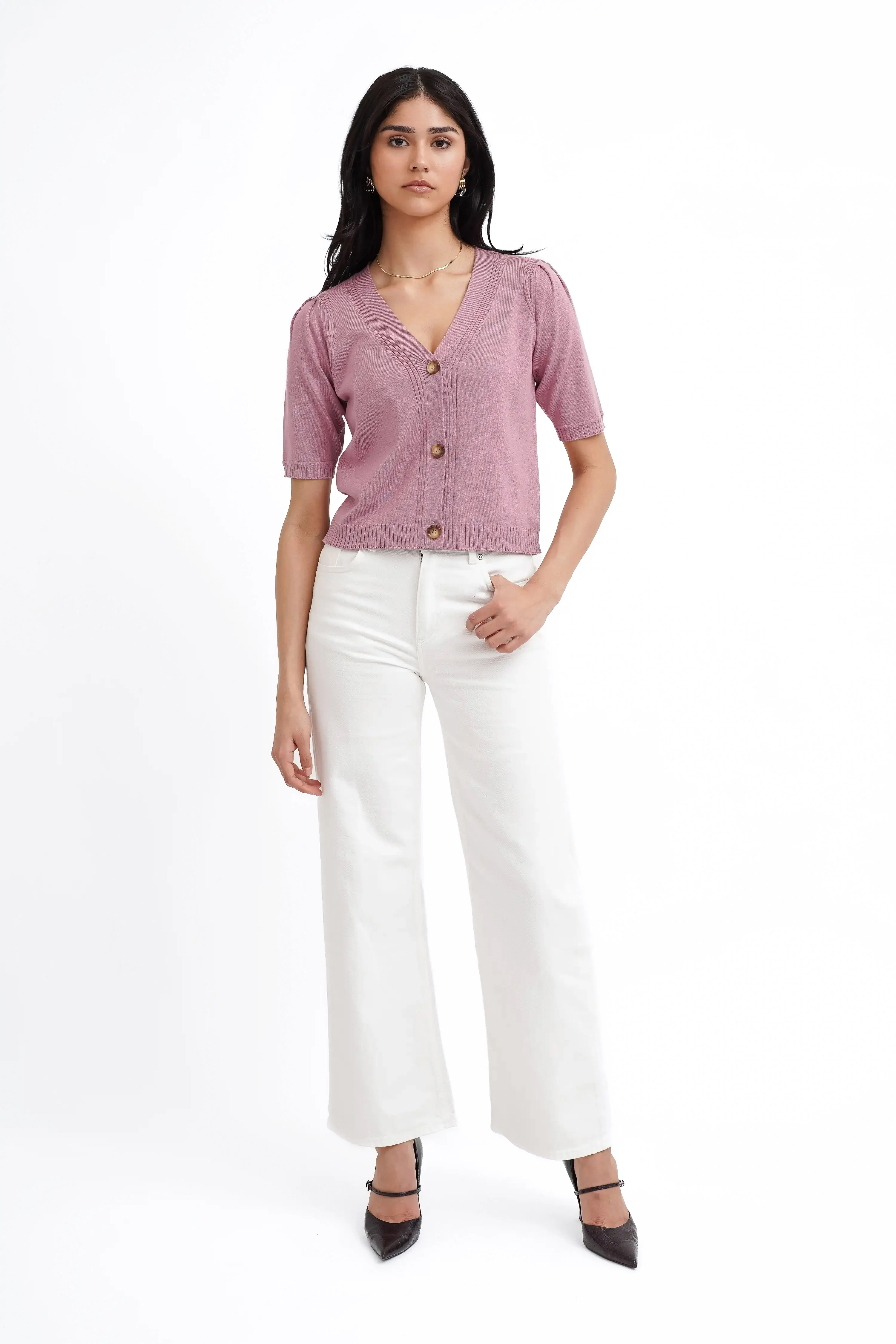 The Softline V-Neck Cardigan - Image 8