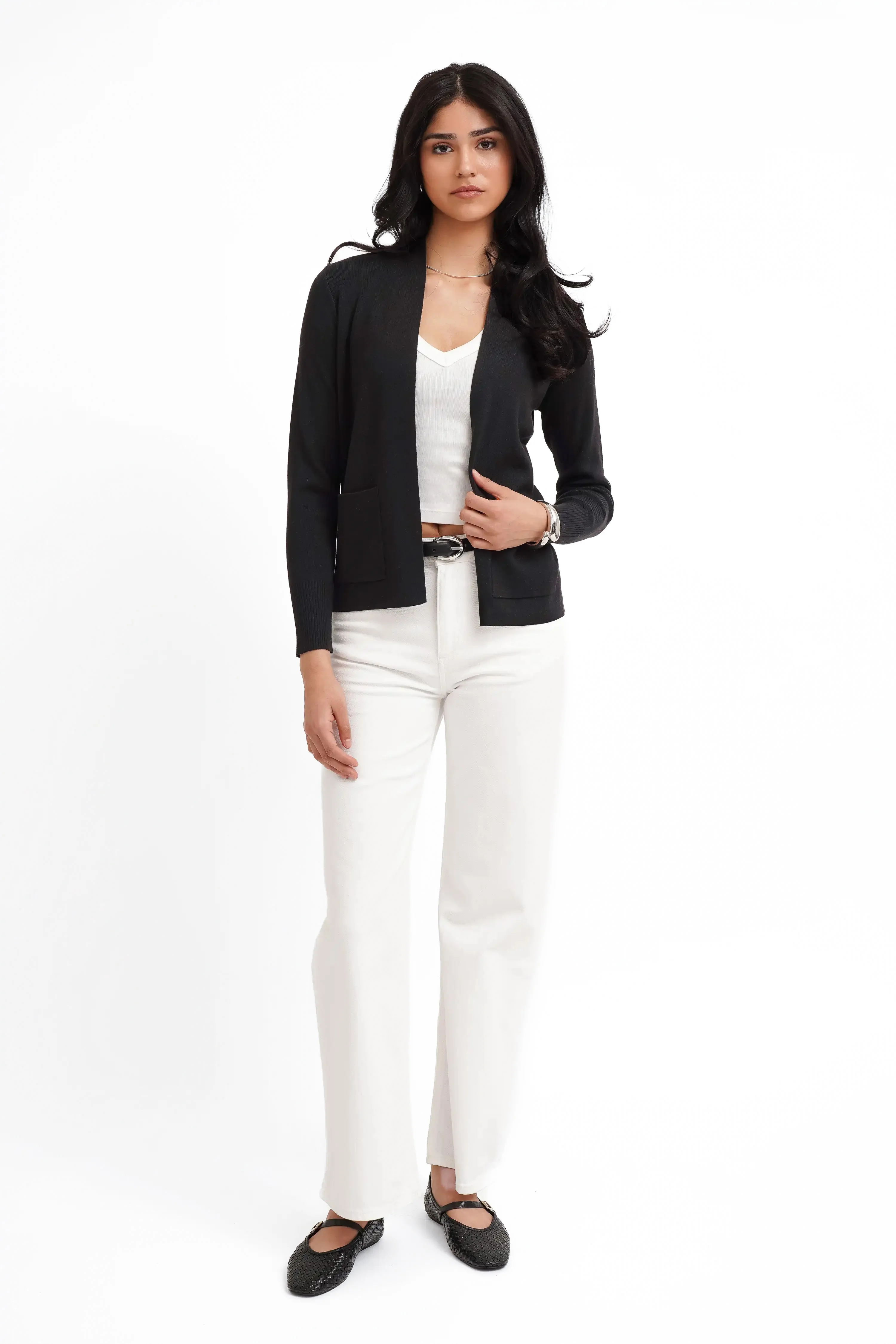 The Tailored Open Cardigan