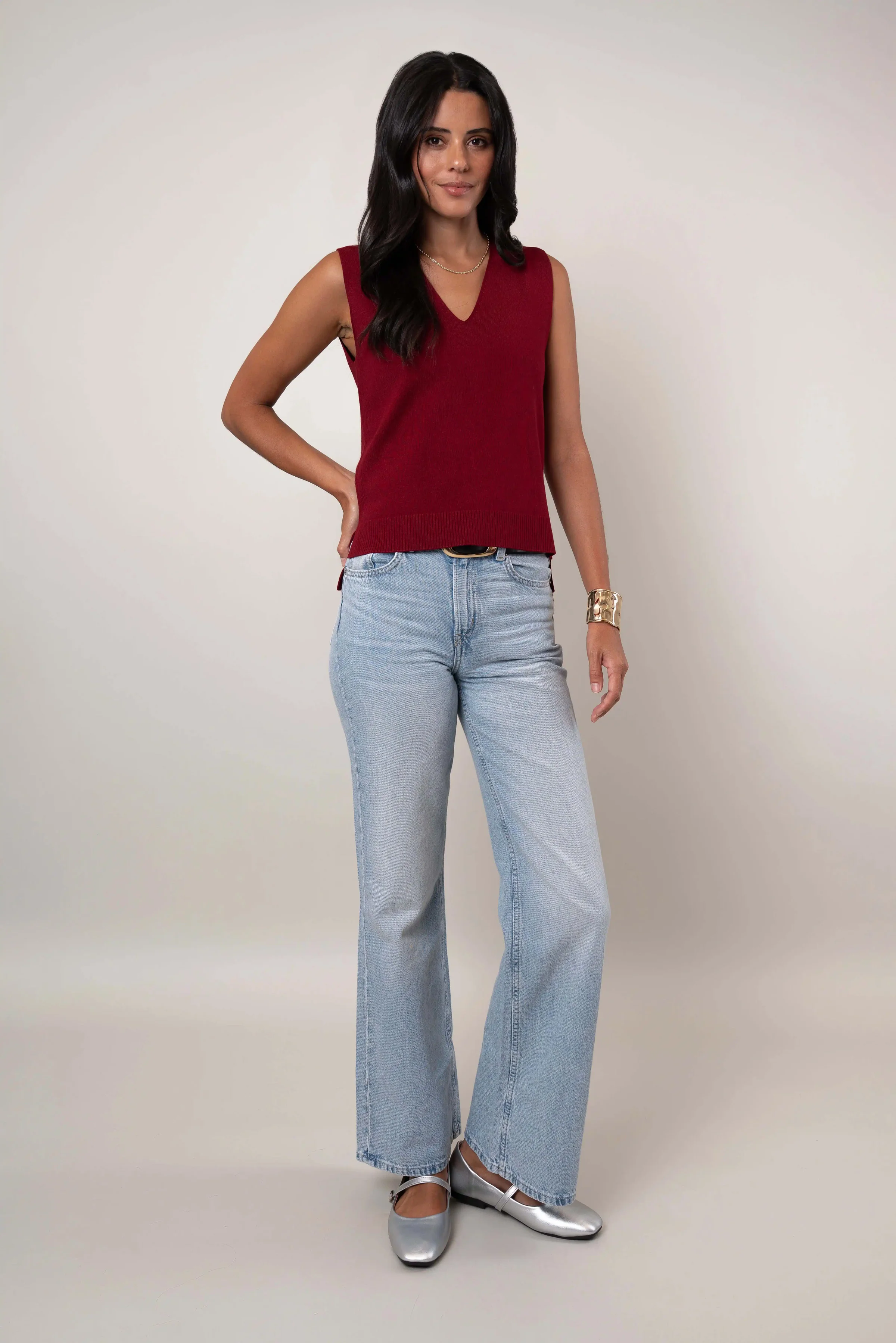 The V-Neck Sleeveless Top - Image 3